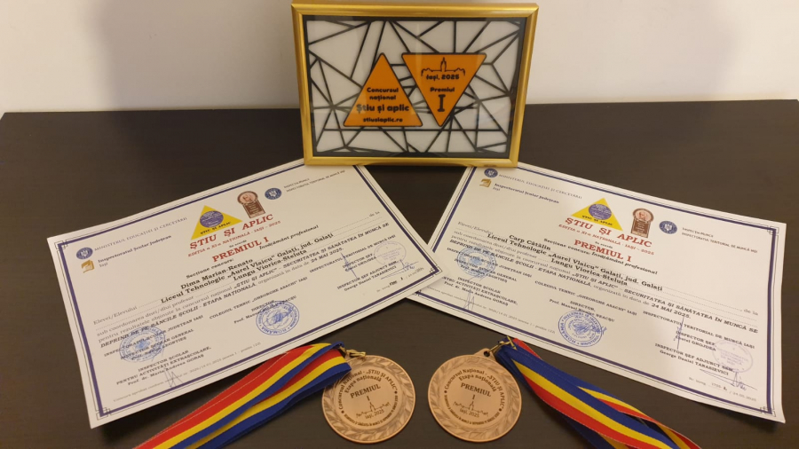 Elevii gălățeni, printre premianții Concursului național „Știu și aplic”