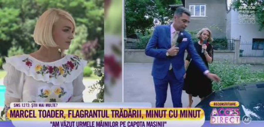 Amor cu amantul, pe capota maşinii soţului