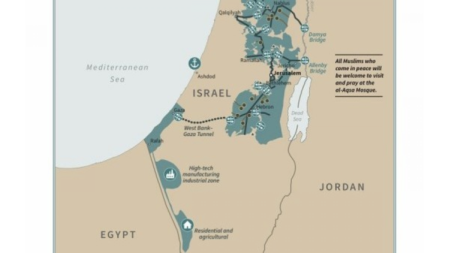 Harta lui Trump stârneşte furie în Palestina