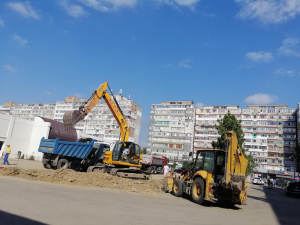 Ambulatoriul va fi construit între clădirea actuală și parcarea nouă