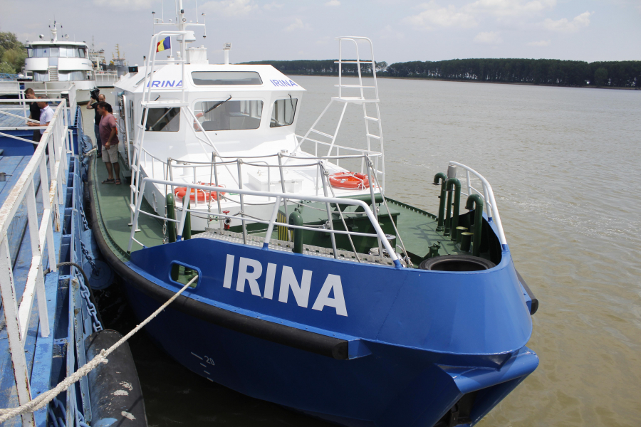 Pilotina „Irina” a intrat în serviciul administraţiei fluviale a Dunării
