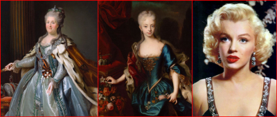 Ecaterina a II-a/Maria Tereza/Marilyn Monroe