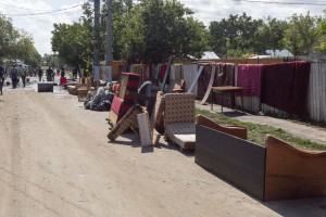 FOTO/ Disperare în judeţ: Satul Măcişeni, lovit a doua oară de viitură