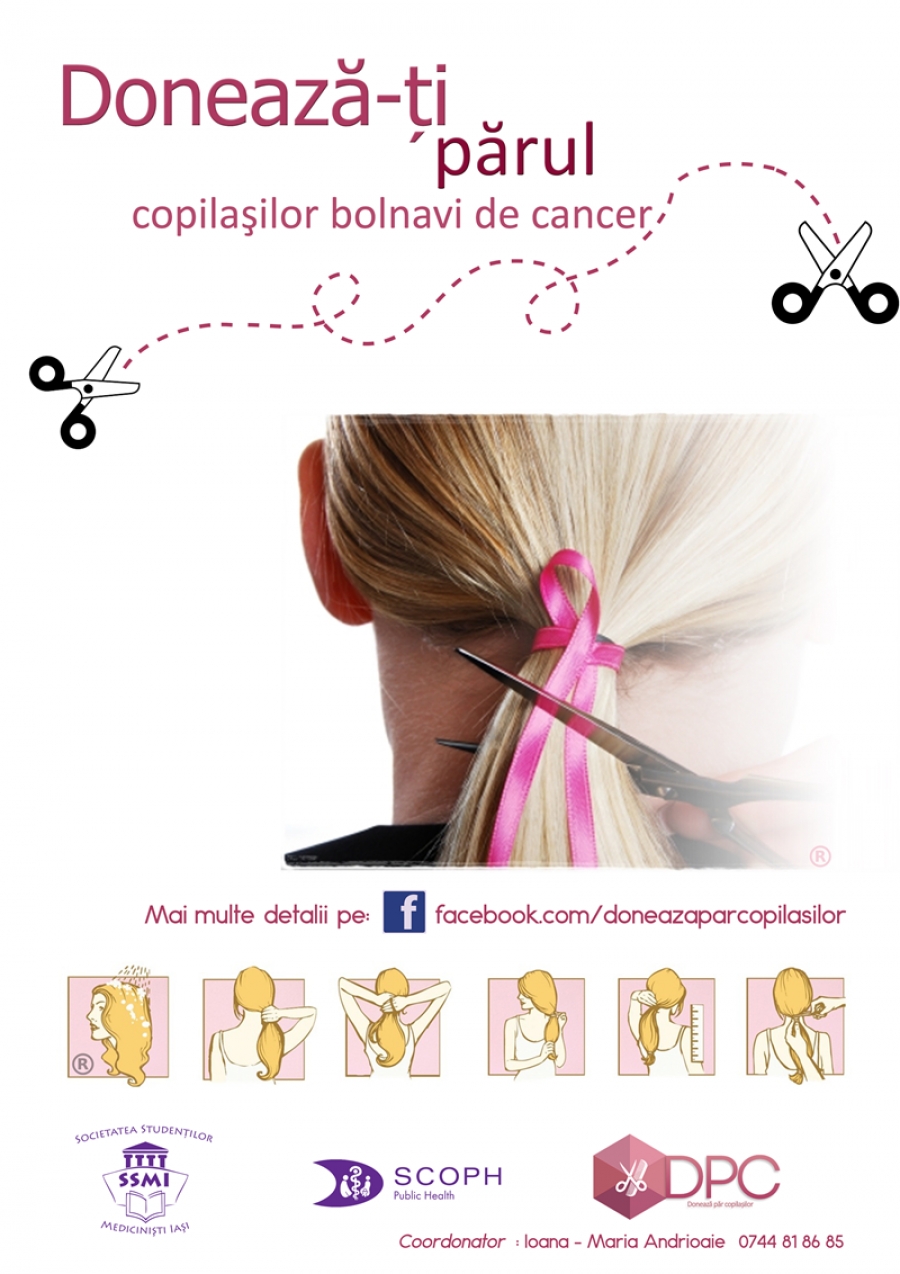 CAMPANIE UMANITARĂ/ Donează-ţi părul pentru copiii bolnavi de cancer!