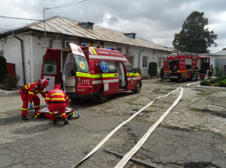 Exerciţiu ISU la Penitenciarul Galaţi