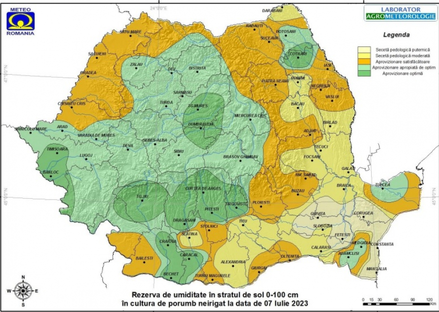 Galațiul reintră într-un proces de secetă pedologică