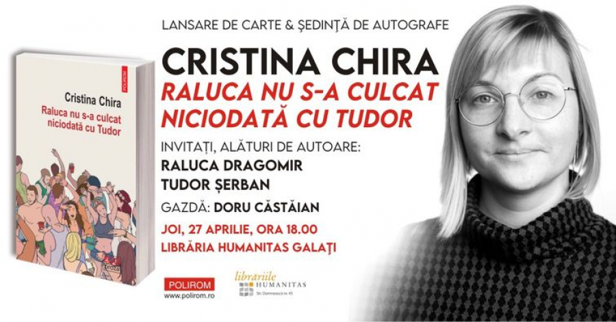 „Raluca nu s-a culcat niciodată cu Tudor”, lansare de carte la Galaţi