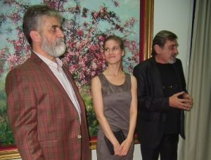 Gheorghe Miron şi eleva sa au deschis Grădina minunilor la Muzeul de Artă