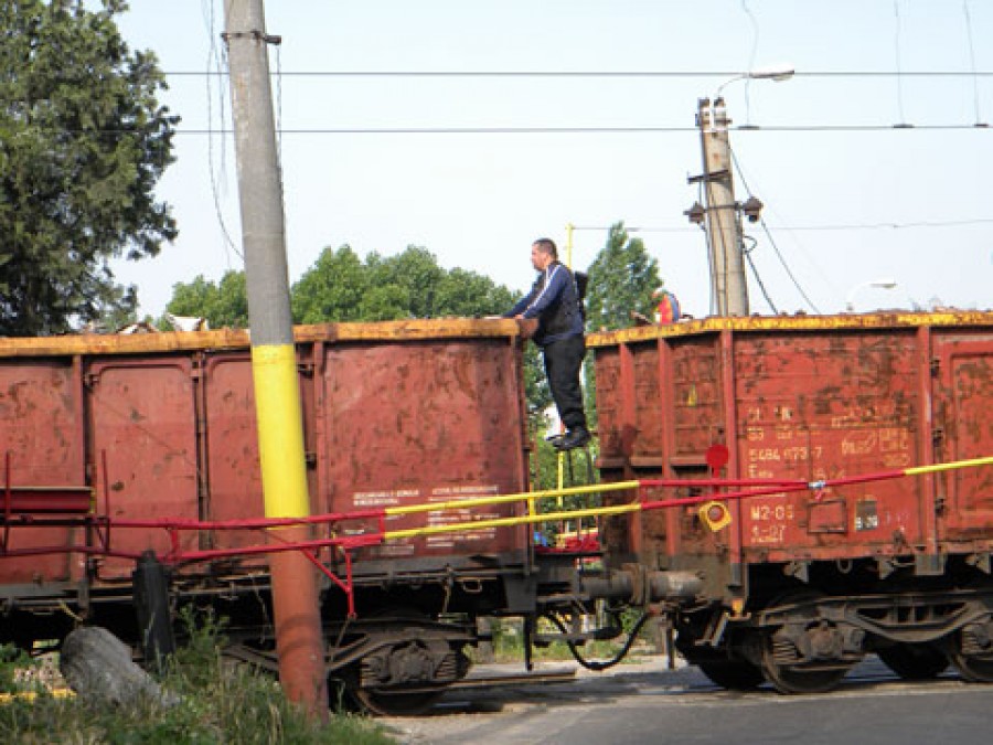 Atentat la vagoanele din Staţia de Mărfuri Vechi Galaţi