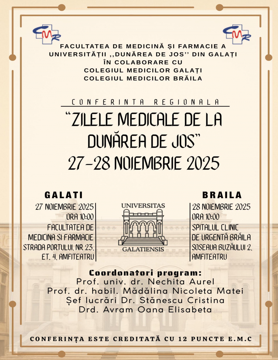 „Zilele Medicale de la Dunărea de Jos”