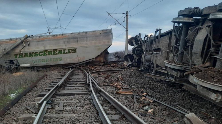 Tren deraiat între Craiova și Caracal