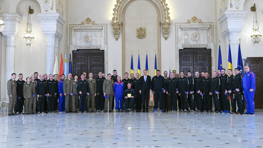 Militarii participanţi la Jocurile Invictus, printre care și gălățeni, DECORAȚI de Klaus Iohannis