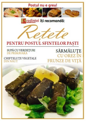 De luni, în chioşcurile &quot;Vieţii libere&quot;/ &quot;Reţete pentru postul Sfintelor Paşti&quot;
