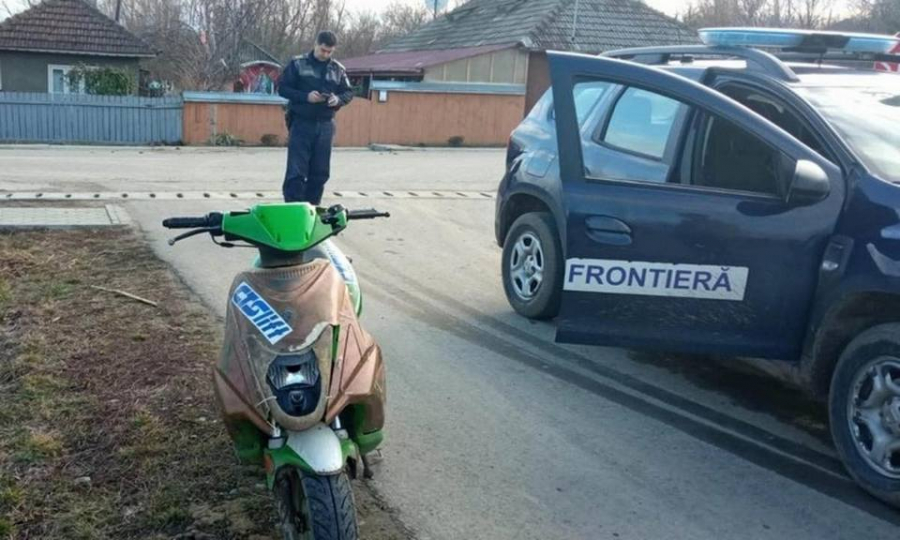 La plimbare pe motocicleta neînmatriculată și fără permis de conducere