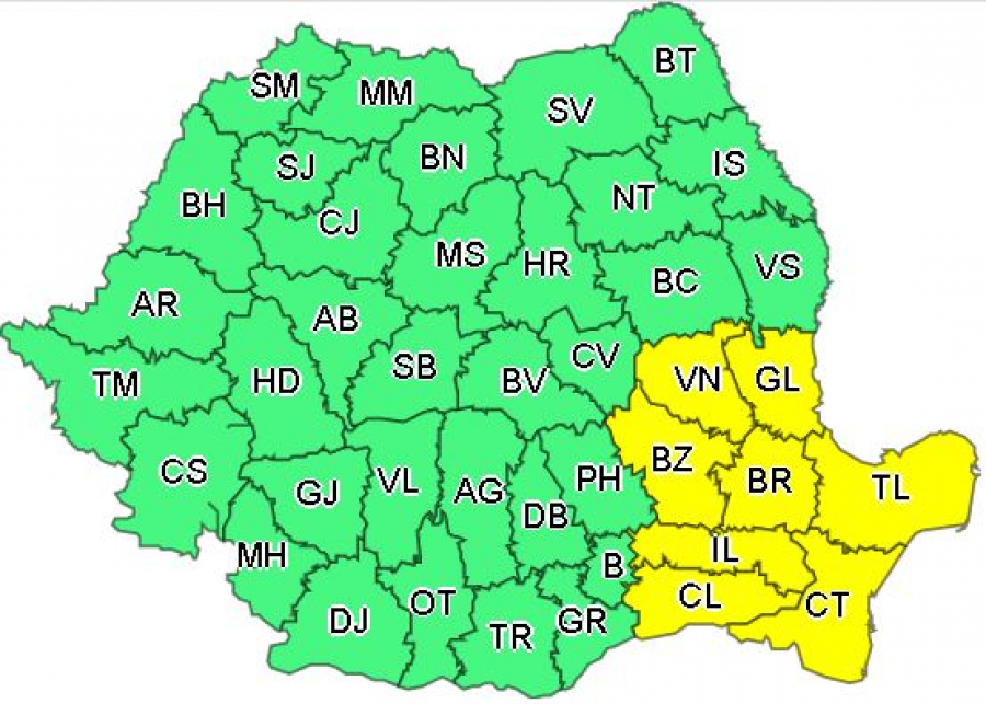 Avertizare: Viscol și ninsori, la sfârșit de iarnă