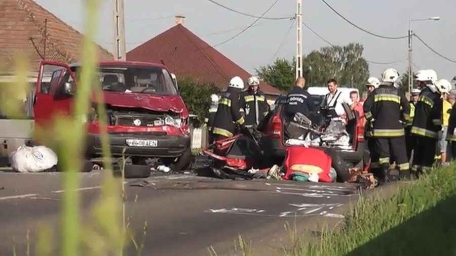 VIDEO/ TRAGEDIE în Ungaria. Cinci români au MURIT într-un accident deosebit de GRAV