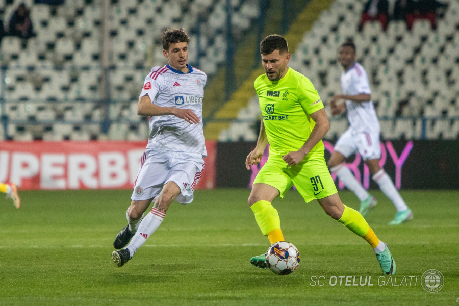 Oțelul - Poli Iași 1-0. Victorie meritată la debutul în play-out