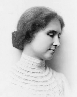 Scriitoarea şi activista oarbă şi hipoacuzică Hellen Adams Keller în 1904 - Library pf Congress, Washington