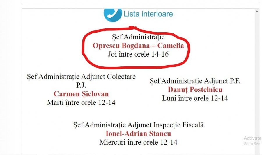 Fiscul gălățean are șef doar pe hârtie