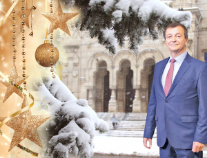 Rectorul UDJG, prof. univ. dr. ing. Puiu Lucian Georgescu, vă urează Crăciun fericit și un An Nou plin de împliniri alături de cei dragi!