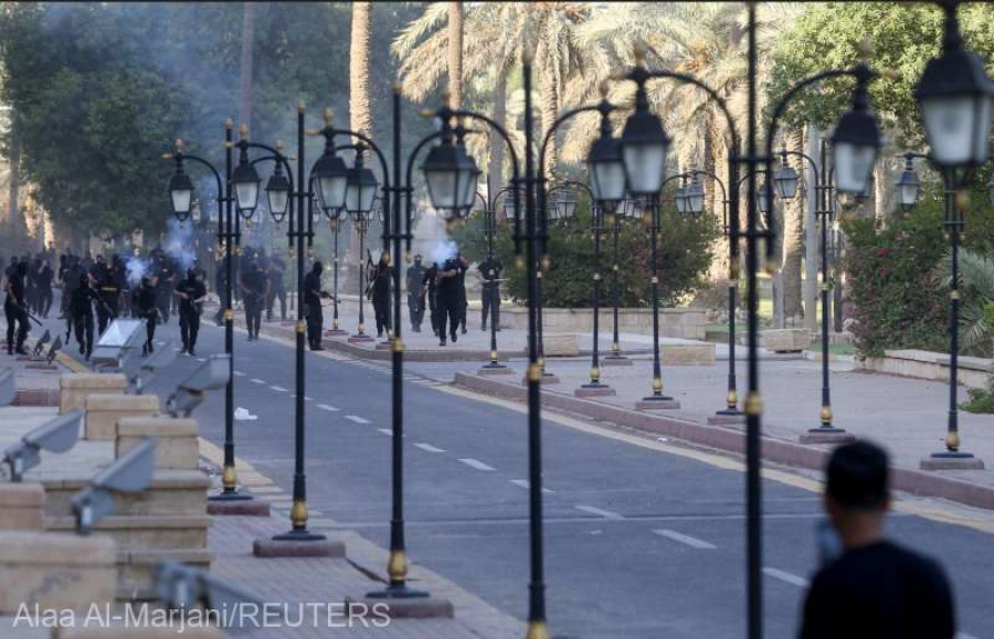 Criză în Irak. Cel puțin 15 manifestanți au fost uciși în Zona Verde din Bagdad