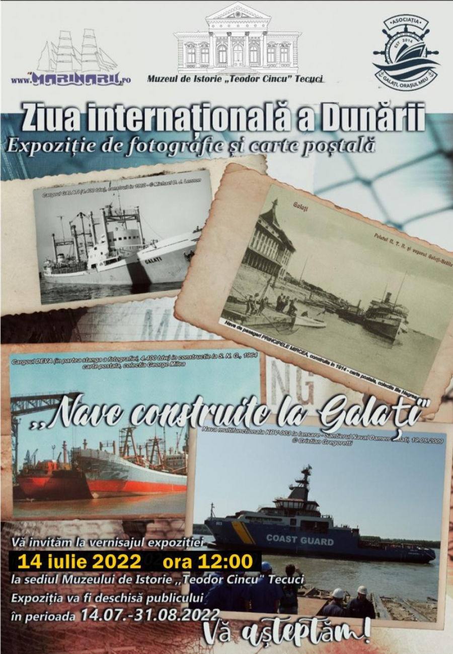 „Nave construite la Galați”, în expoziție la Tecuci