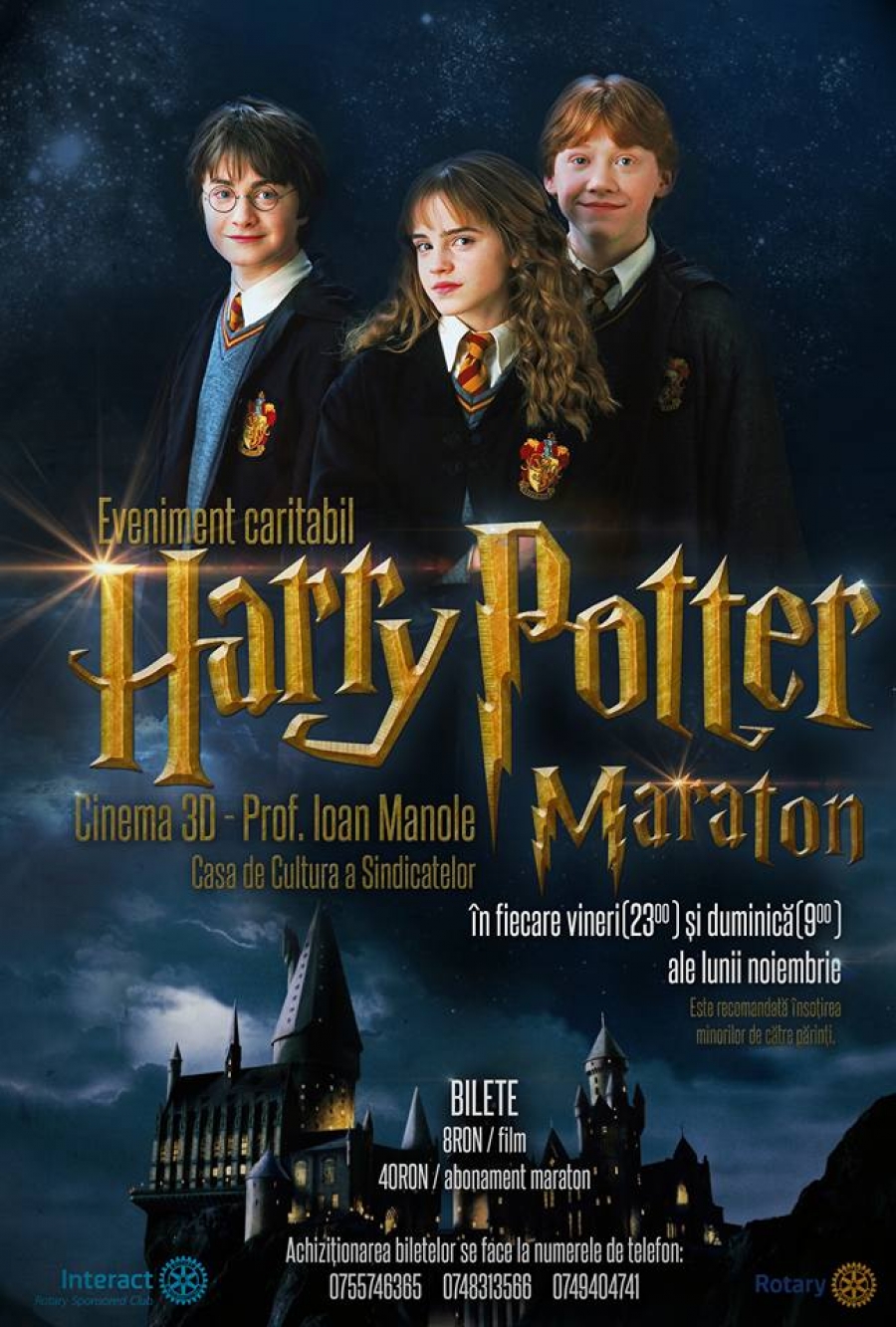 Maratonul CARITABIL ”Harry Potter”