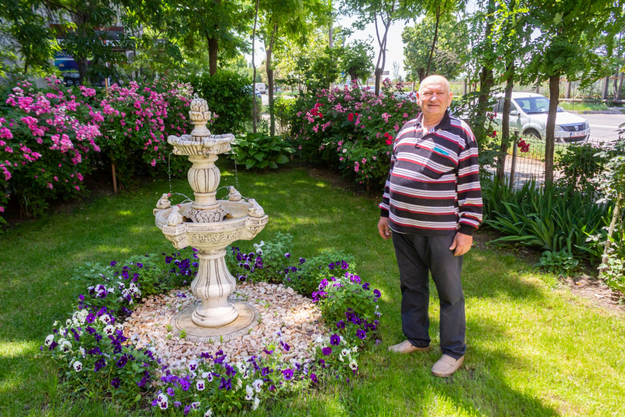 Grădina de la bloc. O minune colorată, pe locul unei rampe de gunoi (FOTO)