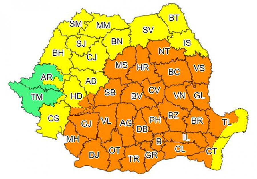 Cod portocaliu de vijelii, până la noapte