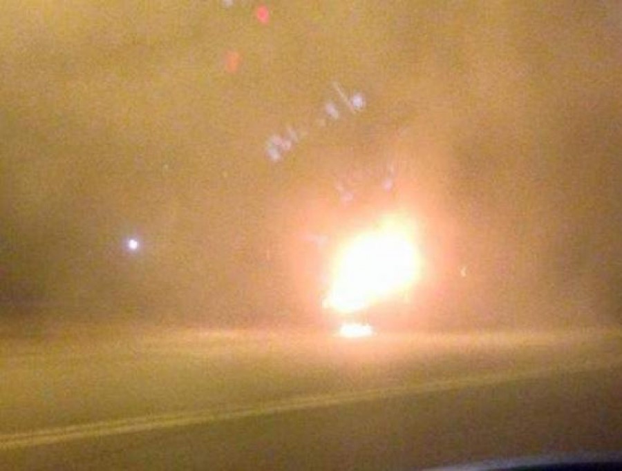 INCENDIU/ O maşină a luat foc pe şoseaua de Centură