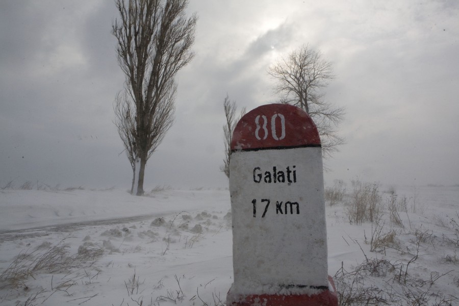 Iarna pune stăpânire pe Galaţi / Ger de minus 11-12 grade Celsius