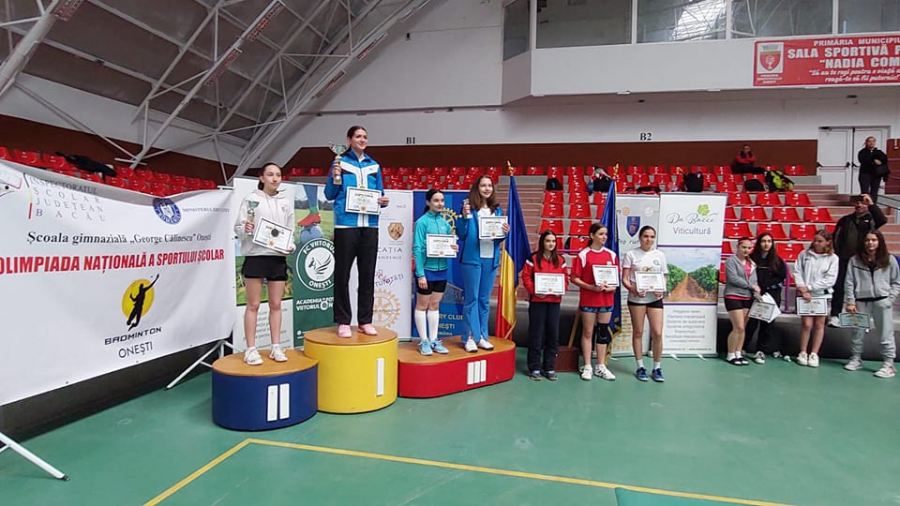 Aur pentru Galaţi la Olimpiada şcolară de Badminton