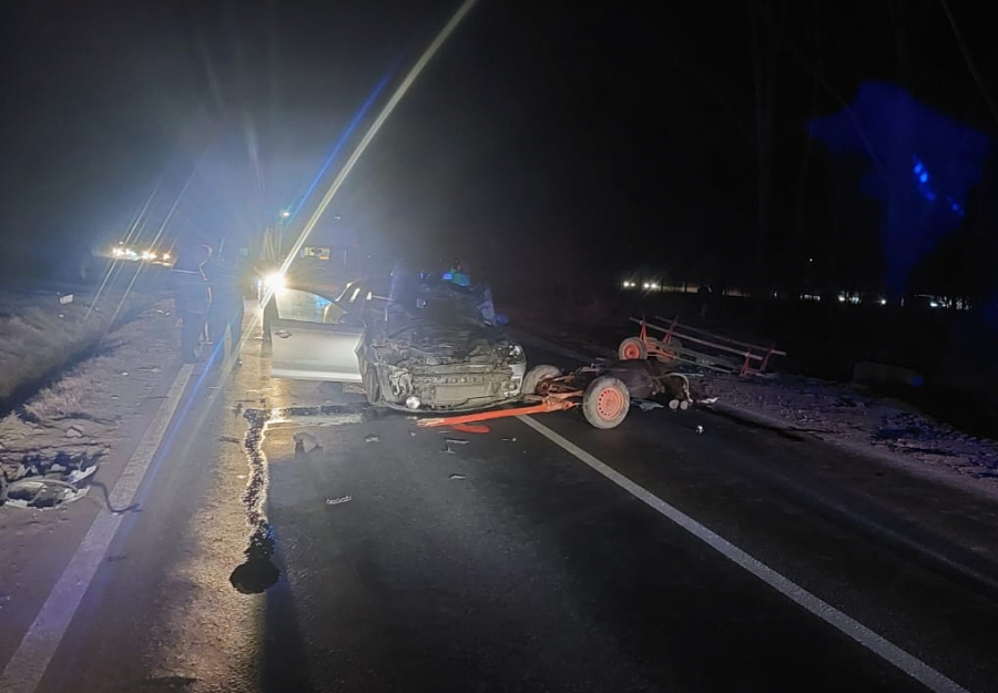 Căruțas accidentat grav de un autoturism, pe DN 25