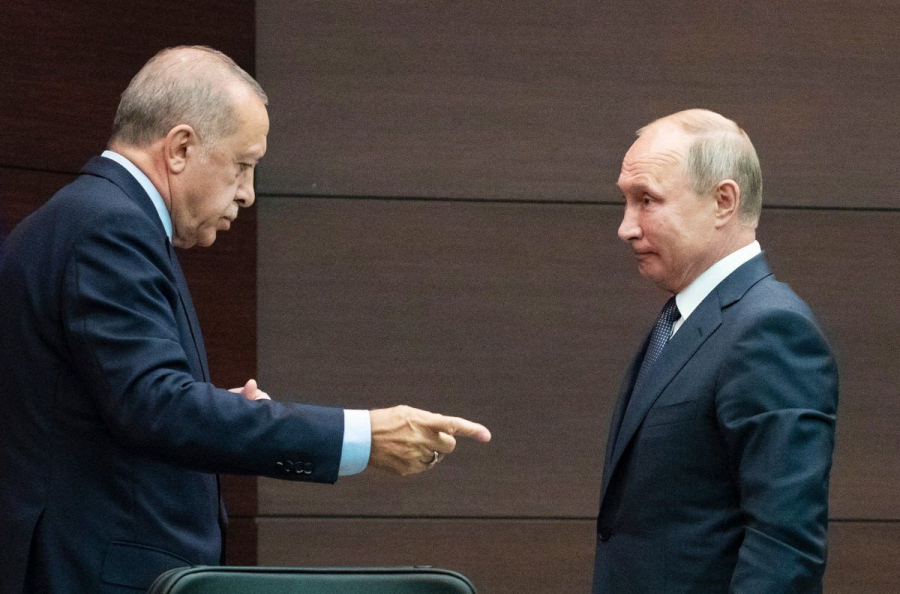 Erdogan i-a cerut lui Putin să nu „escaladeze” conflictul din Marea Neagră