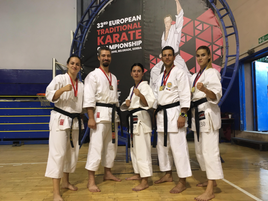 Cluburile gălățene au câştigat şase titluri europene la karate