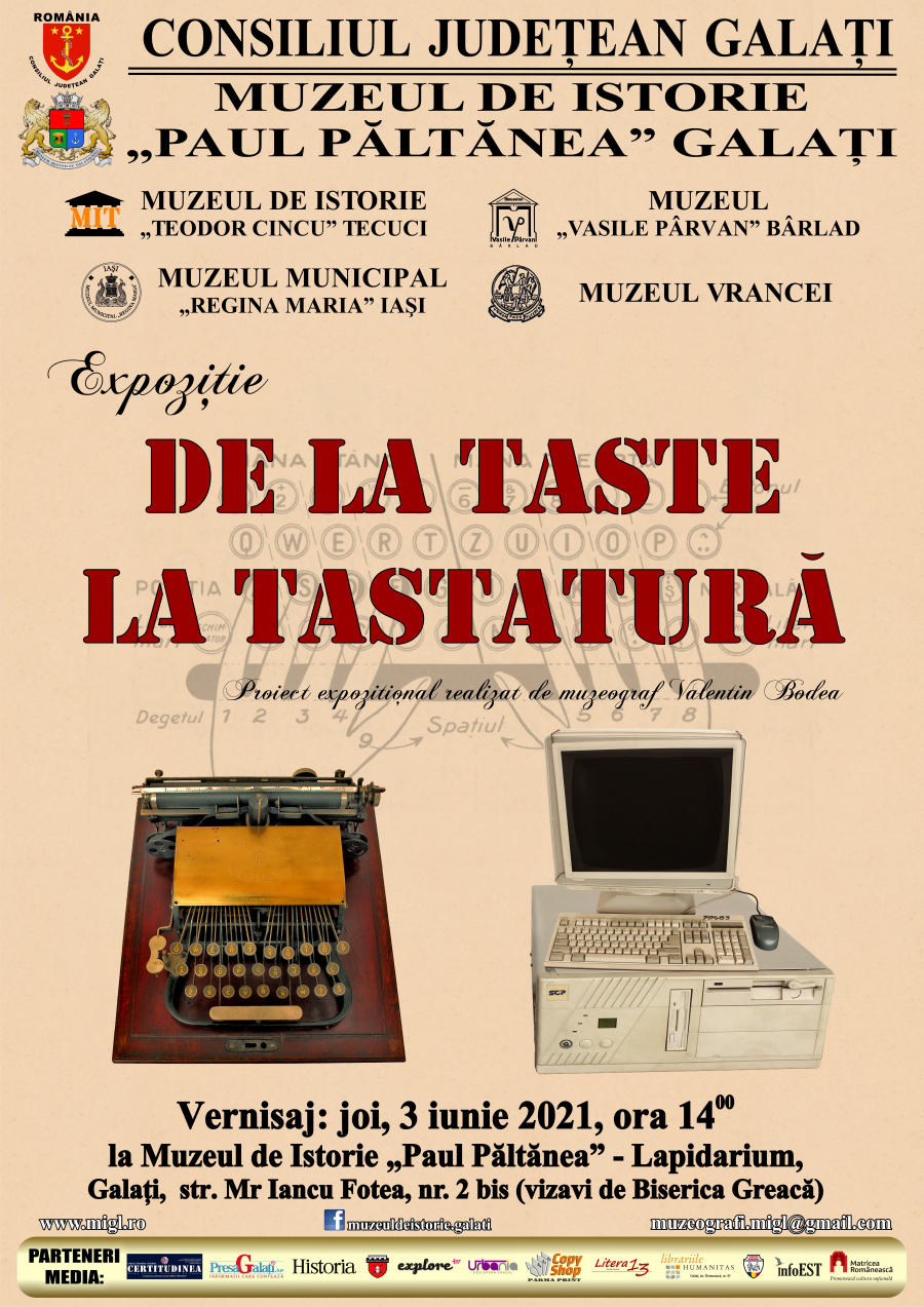 "De la taste, la tastatură", expoziţie cu parfum de epocă