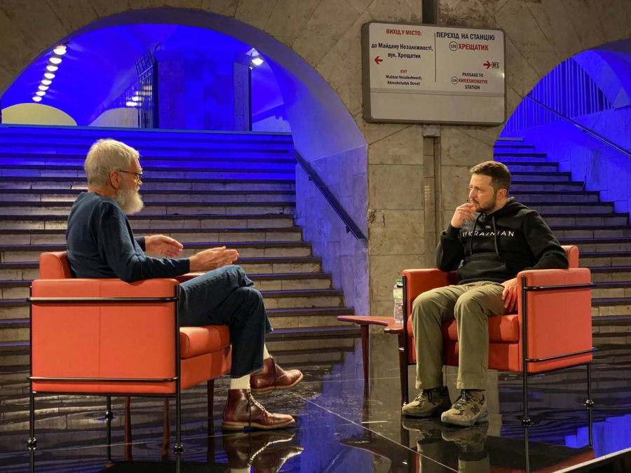 Zelenski, interviu cu David Letterman - „Nu-mi doresc decât să văd marea și să beau câteva beri”