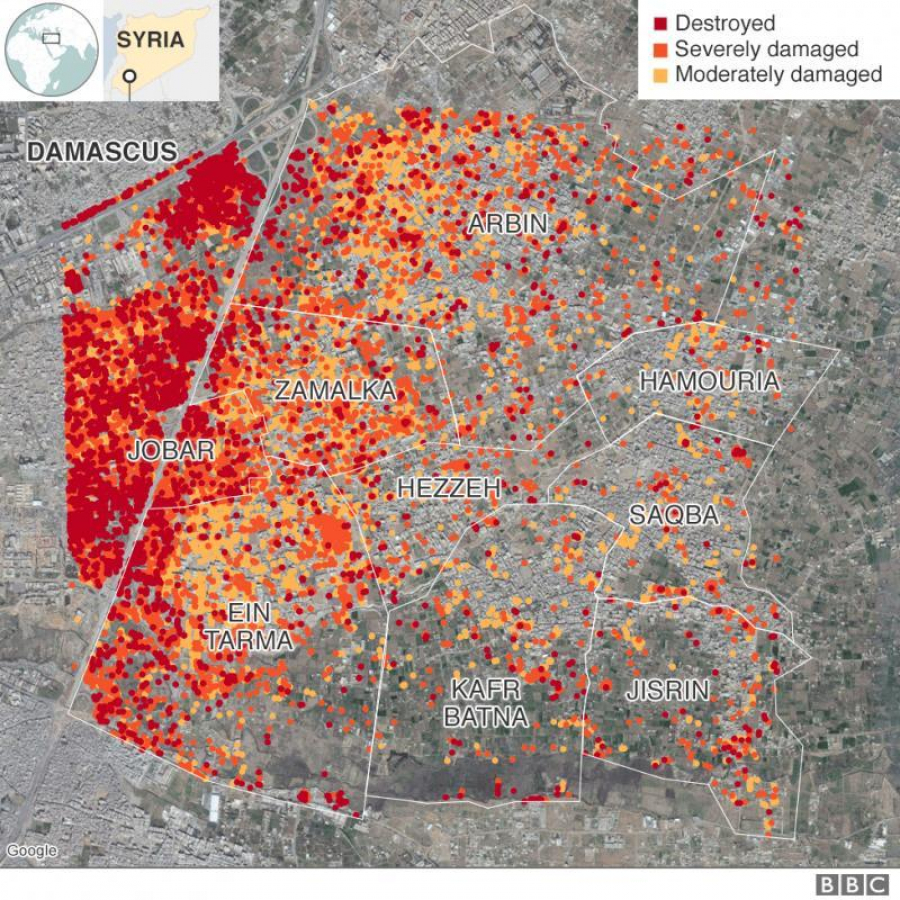 Harta MASACRULUI din Siria