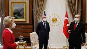 Moment stânjenitor la întâlnirea dintre Erdogan și liderii UE