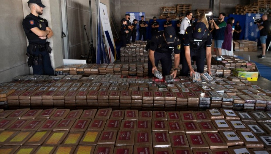 Cea mai mare captură de cocaină din istoria Spaniei