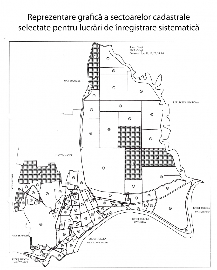 Cărți funciare pentru mii de imobile din extravilanul Galațiului