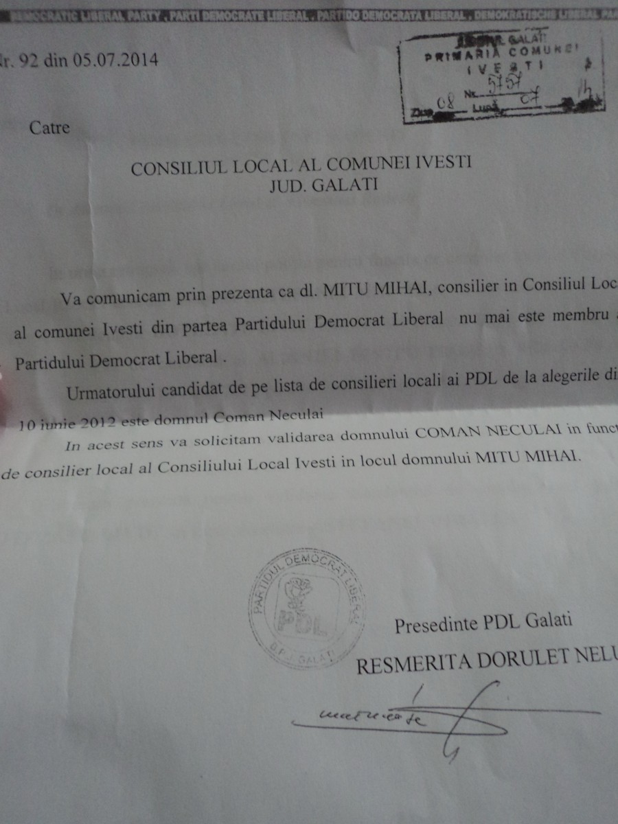 Ordonanţa, bat-o vina! Primarul din Iveşti este acuzat de ABUZ ÎN SERVICIU