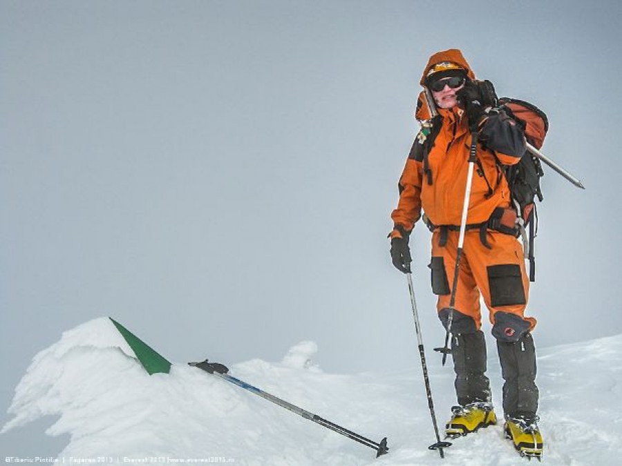 ALPINISTUL Tiberiu Pintilie, ÎNVINGĂTOR pe cel mai friguros munte din lume
