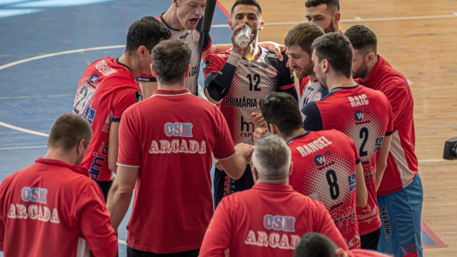 UPDATE. CSM Arcada Galaţi, start foarte bun în noul sezon european de volei masculin