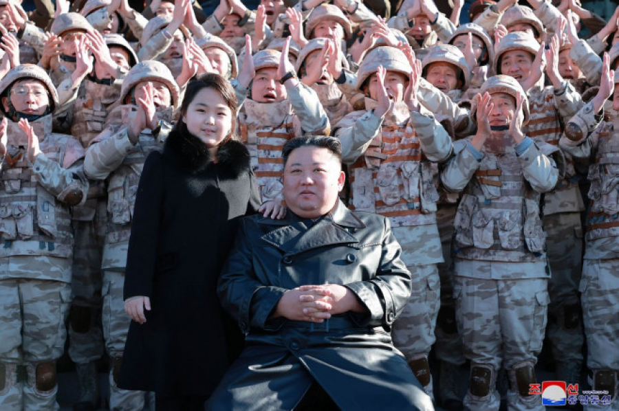 Fiica lui Kim Jong-un, prezentată în public