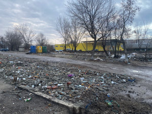 Garaje demolate, groapă de gunoi ad-hoc