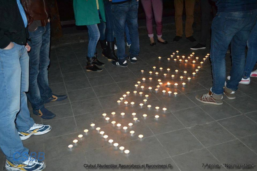 Basarabenii din Galaţi nu uită. Comemorarea VICTIMELOR de la 7 aprilie 2009