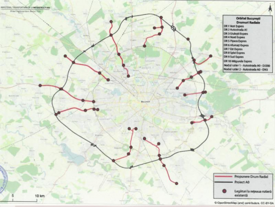 Proiect de infrastructură în jurul Capitalei