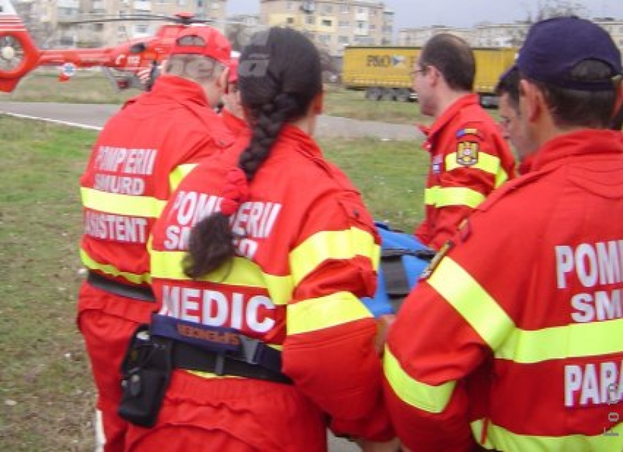 Gălăţean cu infarct, transportat cu elicopterul SMURD spre Iaşi