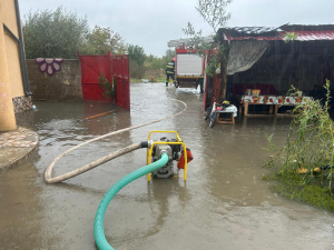 Efectele ”Barbarei” în Galați. Copaci rupți, curţi inundate, acoperișuri smulse